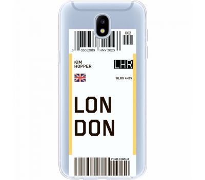 Силіконовий чохол BoxFace Samsung J530 Galaxy J5 2017 Ticket London (35019-cc83)
