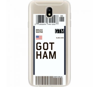 Силіконовий чохол BoxFace Samsung J730 Galaxy J7 2017 Ticket Gotham (35020-cc92)