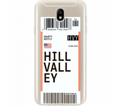 Силіконовий чохол BoxFace Samsung J730 Galaxy J7 2017 Ticket Hill Valley (35020-cc94)