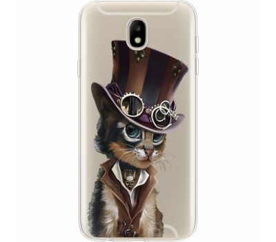 Силіконовий чохол BoxFace Samsung J730 Galaxy J7 2017 Steampunk Cat (35020-cc39)