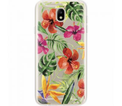 Силіконовий чохол BoxFace Samsung J730 Galaxy J7 2017 Tropical Flowers (35020-cc43)
