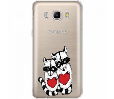 Силіконовий чохол BoxFace Samsung J710 Galaxy J7 2016 Raccoons in love (35060-cc29)