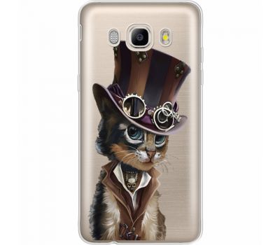 Силіконовий чохол BoxFace Samsung J710 Galaxy J7 2016 Steampunk Cat (35060-cc39)