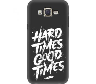 Силіконовий чохол BoxFace Samsung J700H Galaxy J7 hard times good times (35121-bk72)