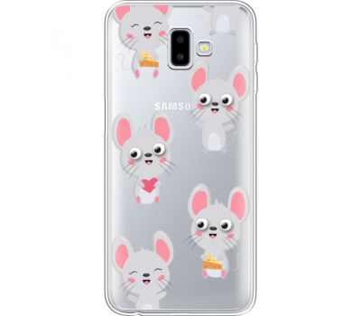 Силіконовий чохол BoxFace Samsung J610 Galaxy J6 Plus 2018 с 3D-глазками Mouse (35459-cc76)