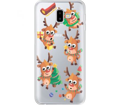 Силіконовий чохол BoxFace Samsung J610 Galaxy J6 Plus 2018 с 3D-глазками Reindeer (35459-cc74)