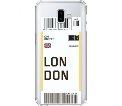 Силіконовий чохол BoxFace Samsung J610 Galaxy J6 Plus 2018 Ticket London (35459-cc83)