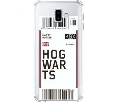 Силіконовий чохол BoxFace Samsung J610 Galaxy J6 Plus 2018 Ticket Hogwarts (35459-cc91)