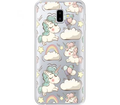 Силіконовий чохол BoxFace Samsung J610 Galaxy J6 Plus 2018 Unicorns (35459-cc2)