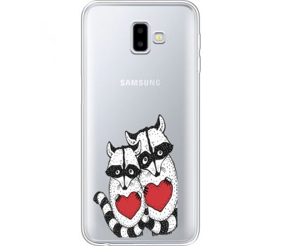 Силіконовий чохол BoxFace Samsung J610 Galaxy J6 Plus 2018 Raccoons in love (35459-cc29)