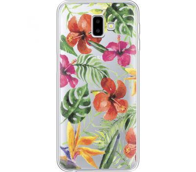 Силіконовий чохол BoxFace Samsung J610 Galaxy J6 Plus 2018 Tropical Flowers (35459-cc43)