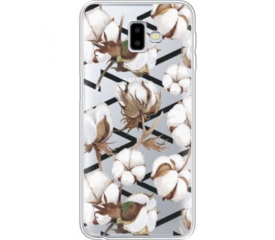 Силіконовий чохол BoxFace Samsung J610 Galaxy J6 Plus 2018 Cotton flowers (35459-cc50)