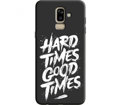 Силіконовий чохол BoxFace Samsung J810 Galaxy J8 2018 hard times good times (36143-bk72)