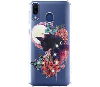 Силіконовий чохол BoxFace Samsung M205 Galaxy M20 Cat in Flowers (936206-rs10)