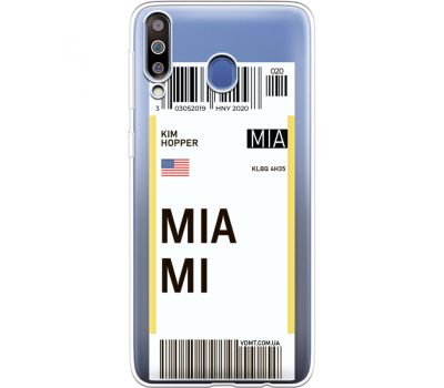 Силіконовий чохол BoxFace Samsung M305 Galaxy M30 Ticket Miami (36974-cc81)