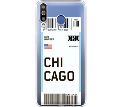 Силіконовий чохол BoxFace Samsung M305 Galaxy M30 Ticket Chicago (36974-cc82)