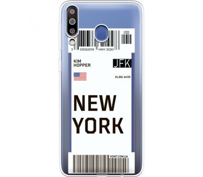 Силіконовий чохол BoxFace Samsung M305 Galaxy M30 Ticket New York (36974-cc84)