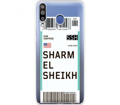 Силіконовий чохол BoxFace Samsung M305 Galaxy M30 Ticket Sharmel Sheikh (36974-cc90)