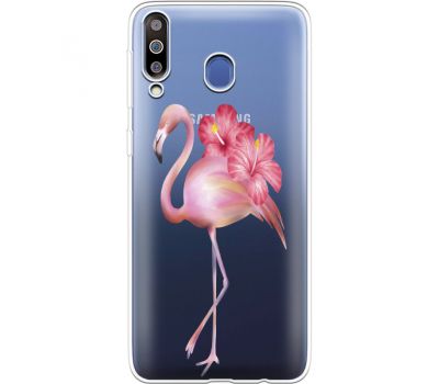Силіконовий чохол BoxFace Samsung M305 Galaxy M30 Floral Flamingo (36974-cc12)