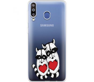 Силіконовий чохол BoxFace Samsung M305 Galaxy M30 Raccoons in love (36974-cc29)