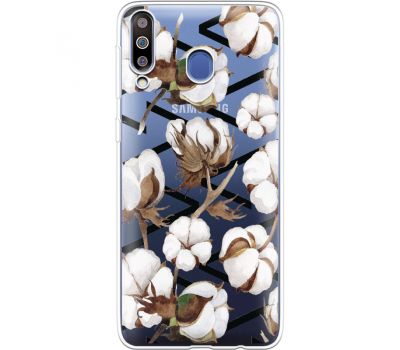 Силіконовий чохол BoxFace Samsung M305 Galaxy M30 Cotton flowers (36974-cc50)