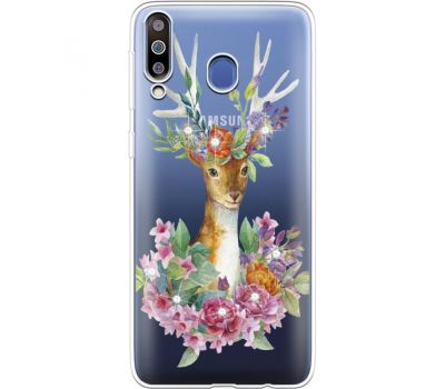 Силіконовий чохол BoxFace Samsung M305 Galaxy M30 Deer with flowers (936974-rs5)