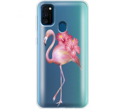 Силіконовий чохол BoxFace Samsung M215 Galaxy M21 Floral Flamingo (39466-cc12)