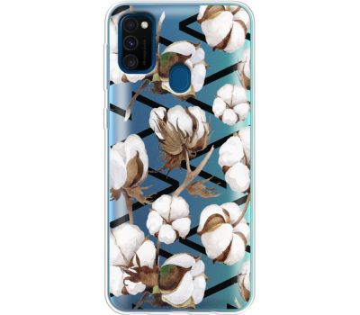 Силіконовий чохол BoxFace Samsung M215 Galaxy M21 Cotton flowers (39466-cc50)