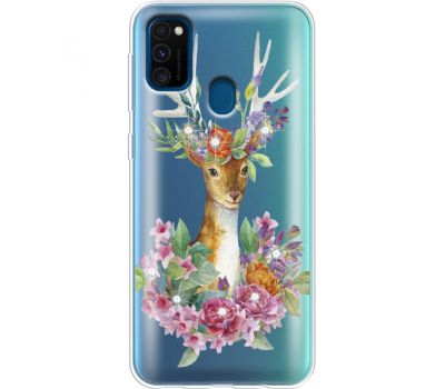 Силіконовий чохол BoxFace Samsung M215 Galaxy M21 Deer with flowers (939466-rs5)