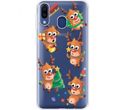 Силіконовий чохол BoxFace Samsung M205 Galaxy M20 с 3D-глазками Reindeer (36206-cc74)