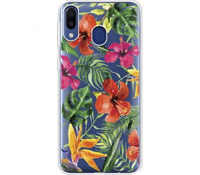 Силіконовий чохол BoxFace Samsung M205 Galaxy M20 Tropical Flowers (36206-cc43)