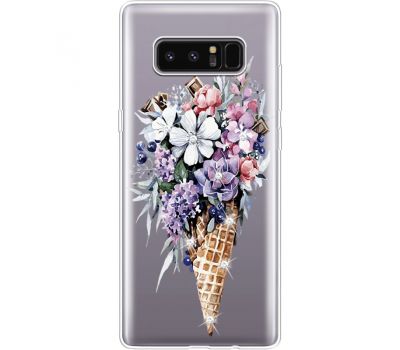 Силіконовий чохол BoxFace Samsung N950F Galaxy Note 8 Ice Cream Flowers (935949-rs17)