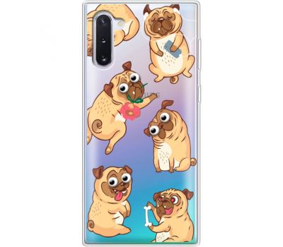 Силіконовий чохол BoxFace Samsung N970 Galaxy Note 10 с 3D-глазками Pug (37408-cc77)