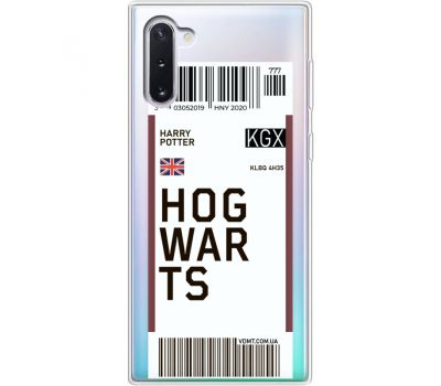 Силіконовий чохол BoxFace Samsung N970 Galaxy Note 10 Ticket Hogwarts (37408-cc91)