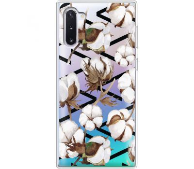 Силіконовий чохол BoxFace Samsung N970 Galaxy Note 10 Cotton flowers (37408-cc50)