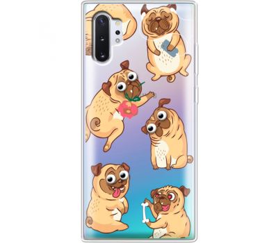 Силіконовий чохол BoxFace Samsung N975 Galaxy Note 10 Plus с 3D-глазками Pug (37687-cc77)