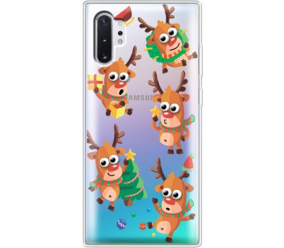 Силіконовий чохол BoxFace Samsung N975 Galaxy Note 10 Plus с 3D-глазками Reindeer (37687-cc74)