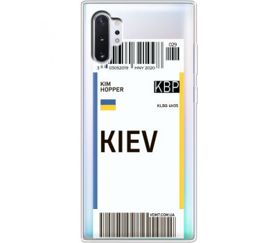 Силіконовий чохол BoxFace Samsung N975 Galaxy Note 10 Plus Ticket Kiev (37687-cc88)
