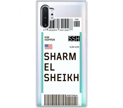 Силіконовий чохол BoxFace Samsung N975 Galaxy Note 10 Plus Ticket Sharmel Sheikh (37687-cc90)