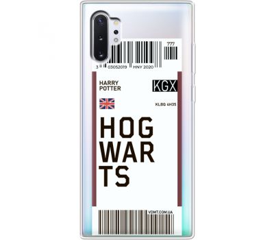 Силіконовий чохол BoxFace Samsung N975 Galaxy Note 10 Plus Ticket Hogwarts (37687-cc91)