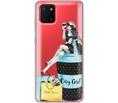 Силіконовий чохол BoxFace Samsung N770 Galaxy Note 10 Lite City Girl (38846-cc56)