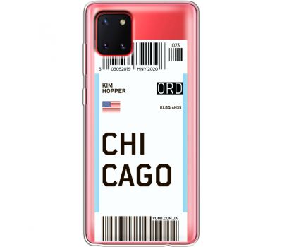 Силіконовий чохол BoxFace Samsung N770 Galaxy Note 10 Lite Ticket Chicago (38846-cc82)