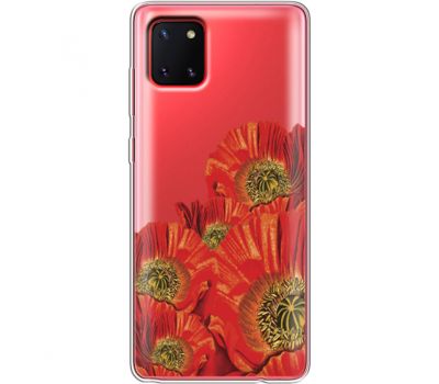 Силіконовий чохол BoxFace Samsung N770 Galaxy Note 10 Lite Red Poppies (38846-cc44)
