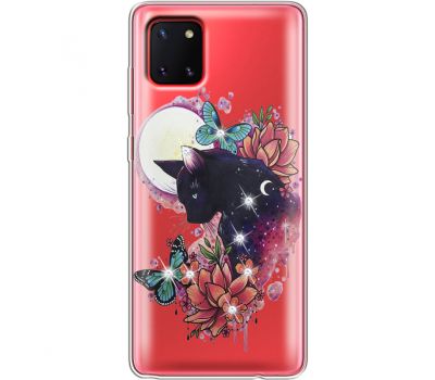 Силіконовий чохол BoxFace Samsung N770 Galaxy Note 10 Lite Cat in Flowers (38846-rs10)