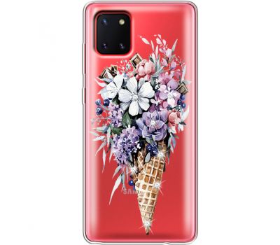 Силіконовий чохол BoxFace Samsung N770 Galaxy Note 10 Lite Ice Cream Flowers (38846-rs17)