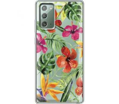 Силіконовий чохол BoxFace Samsung N980 Galaxy Note 20 Tropical Flowers (40569-cc43)