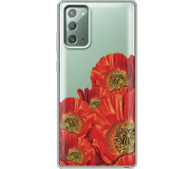 Силіконовий чохол BoxFace Samsung N980 Galaxy Note 20 Red Poppies (40569-cc44)