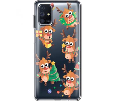 Силіконовий чохол BoxFace Samsung M515 Galaxy M51 с 3D-глазками Reindeer (40938-cc74)