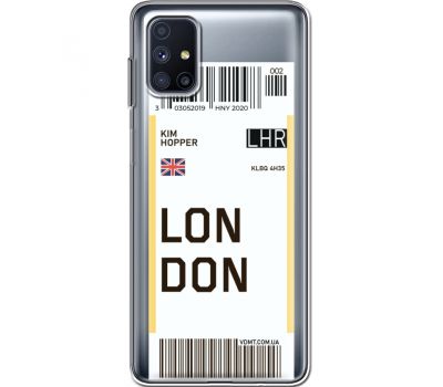 Силіконовий чохол BoxFace Samsung M515 Galaxy M51 Ticket London (40938-cc83)
