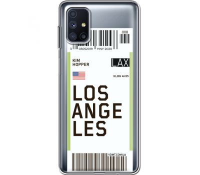 Силіконовий чохол BoxFace Samsung M515 Galaxy M51 Ticket Los Angeles (40938-cc85)